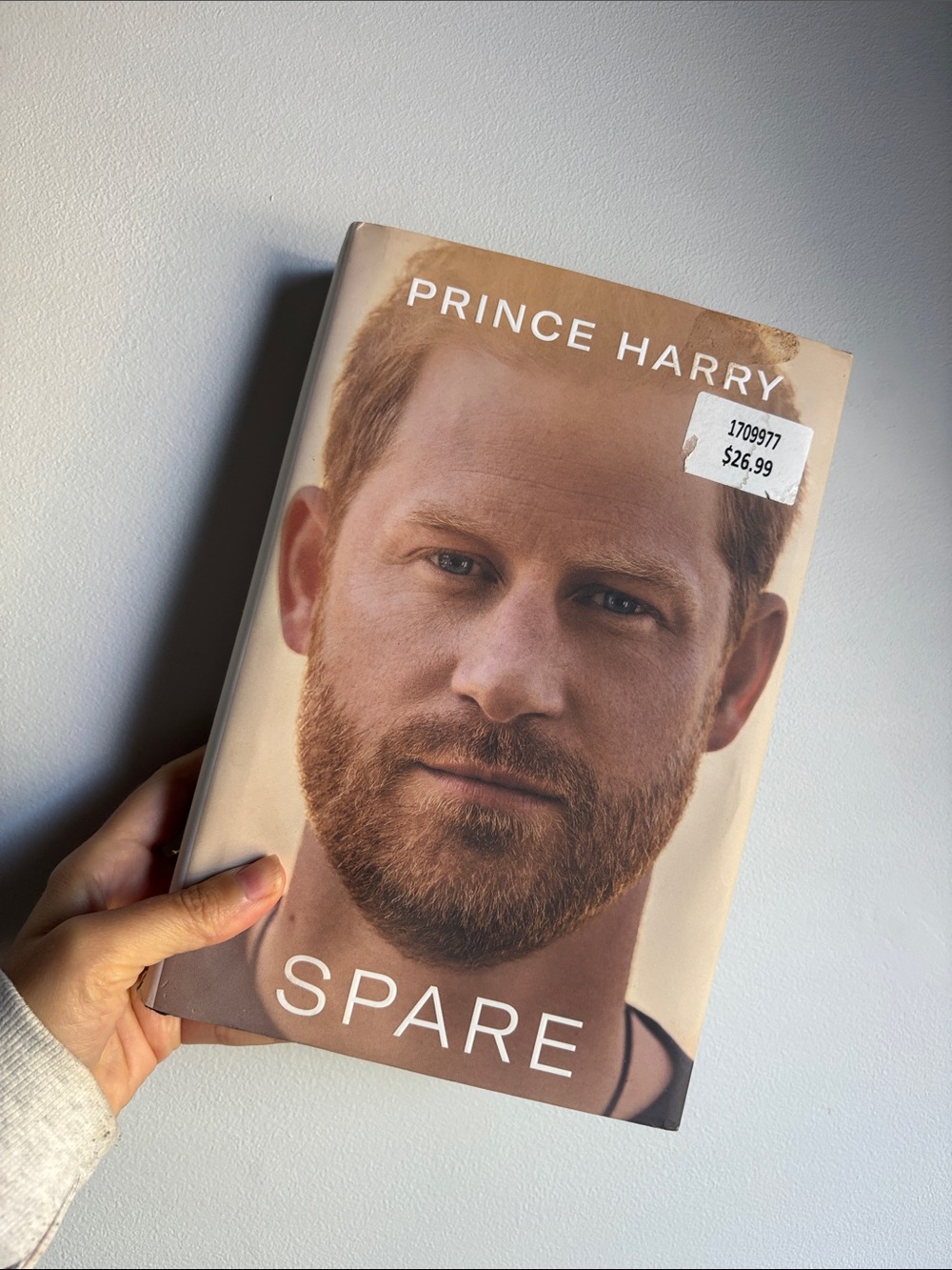 Spare by Prince Harry — Beige Hardcover Book